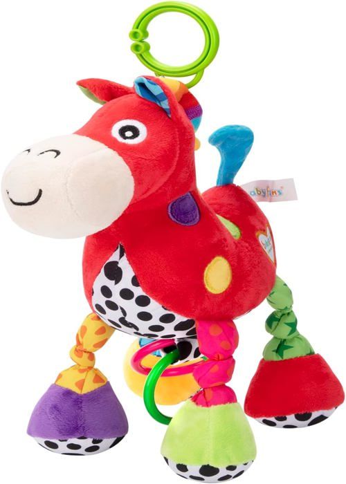 Wisplye Bébé Jouet Poussette, Peluche Bébé à Clip pour Poussette