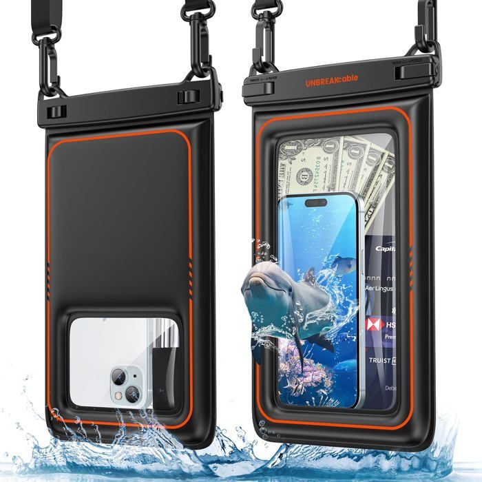 Legami - Étui étanche pour téléphone portable, étui flottant pour smartphone, étanche poche, fermeture hermétique, écran tactile, coque de plongée écran max 6,5, 13 x 22 x 1,5 cm, Holo Fairy