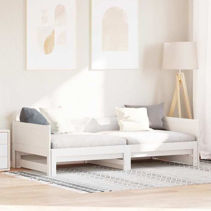 vidaXL Lit Pull-out de Jour Blanc 203 5 x 184 x 56 5 cm 834679 vidaXL Lit Pull-out de Jour Blanc 203 5 x 184 x 56 5 cm 834679