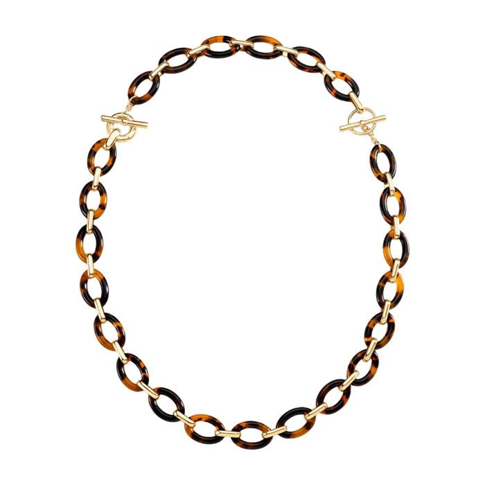Collier pendentif rubis, émeraude, saphir avec chaîne plaqué or 45 cm