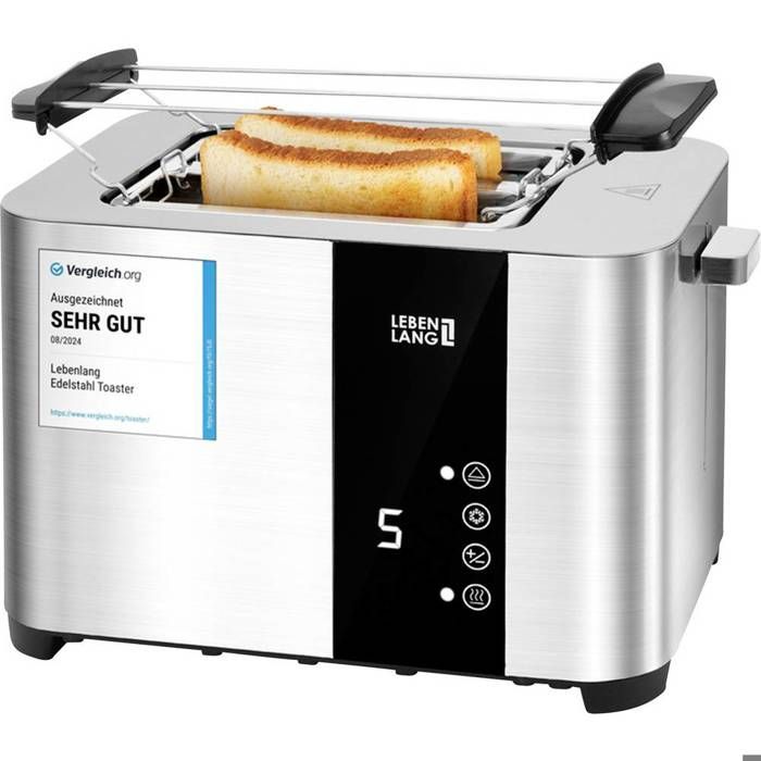 Lebenlang LBL9898 Grille-pain acier inoxydable