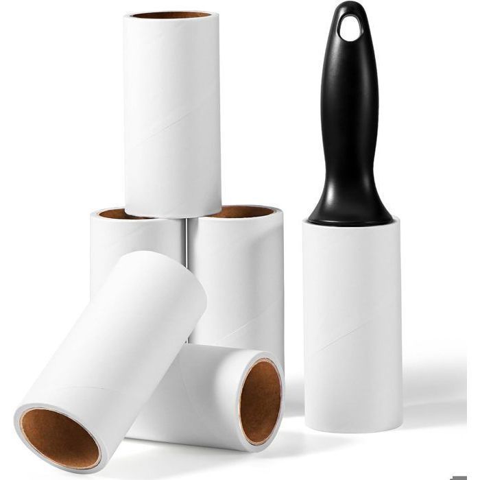 2 Rouleaux Adhésifs Pour Vêtements Lavables Et Réutilisables - Anti Poils D'Animaux, Poussière | Brosse Adhésive Pour Canapé, Tapis, Sièges Auto
