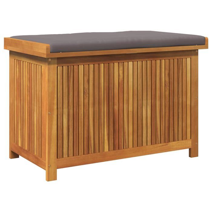 Boîte à coussins dextérieur en bois dacacia - vidaXL - 90x50x60 5 cm - Bois massif dacacia - Sac résistant à leau