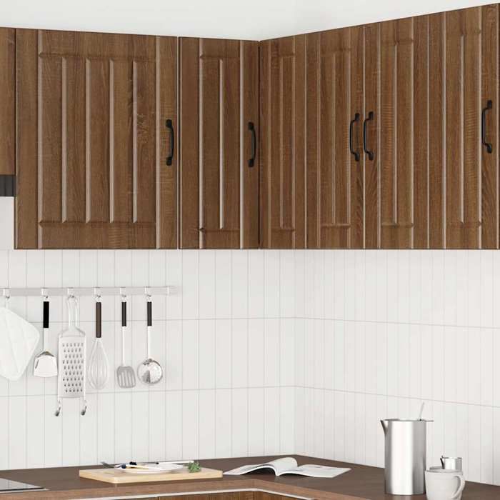 Promo printemps1 pcs Armoire/Cabinet/Placard dangle - SARAZYJ - meuble de cuisine - Fixation murale - Lucca chêne marron - S35572