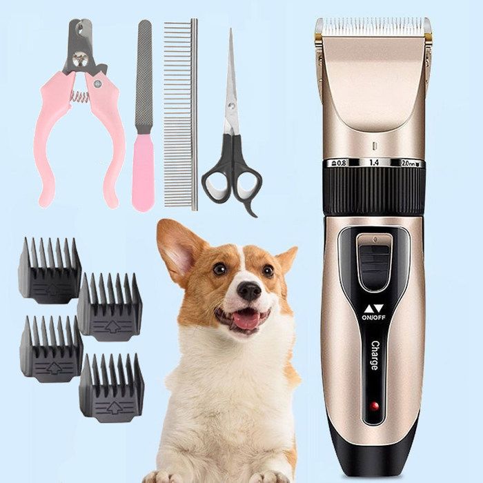 Tondeuse pour Chien Professionnelle Tondeuse Chien Poil Long Epais Electrique Sans Fil Kit Toilettage Chien Ra TONDEUSE POUR ANIMAL