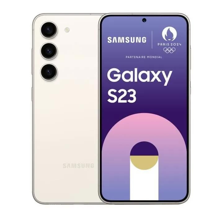 Smartphone - SAMSUNG Galaxy S23 128 Go 5G - Crème - Single SIM US Version