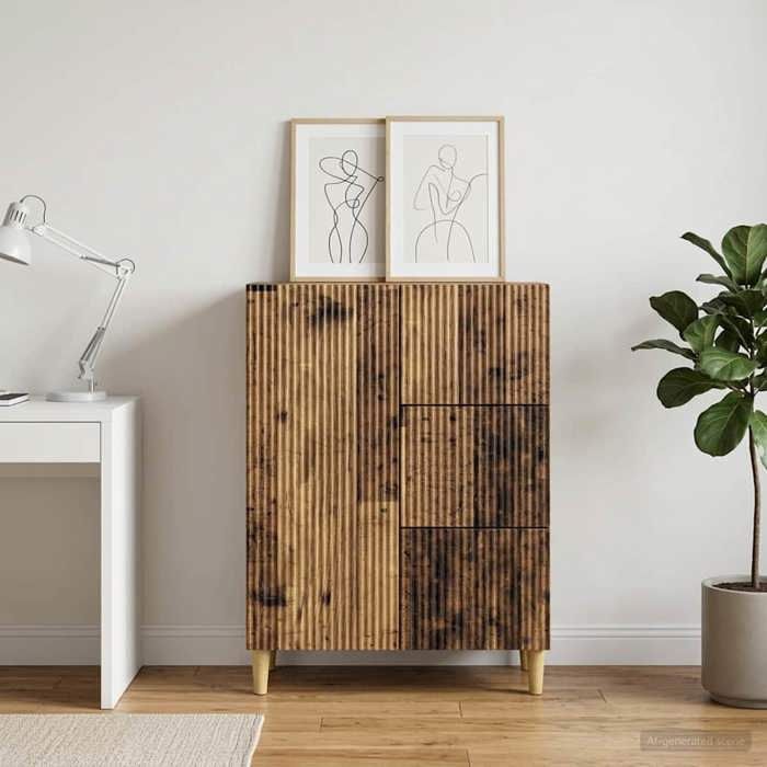 vidaXL Buffet Bois ancien 66 x 345 x 90 cm Bois dingénierie 894633