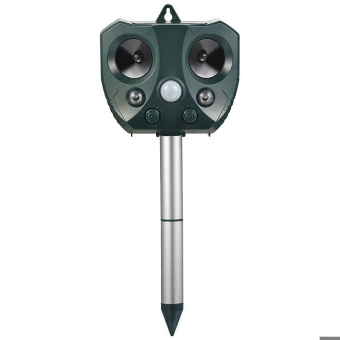 Répulsif ultrasonique solaire - Virex® - Énergie solaire - Détecteur de mouvement infrarouge (PIR)