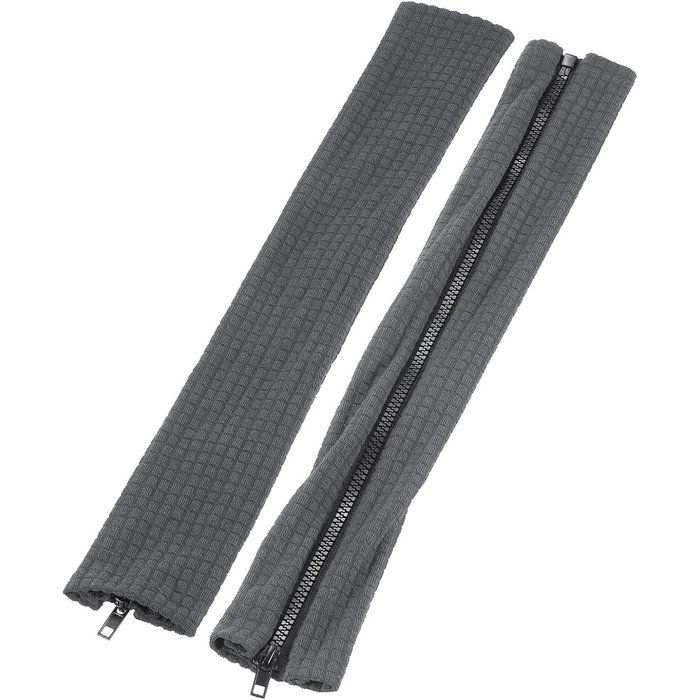 Housses pour accoudoirs de chaise de bureau élastiques et imperméables 45x16 cm gris lot de 2