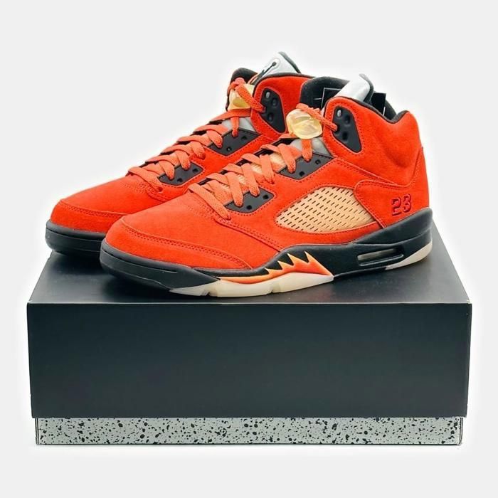 CHAUSSURES DE BASKET-BALL DD9336-800 Nike Air Jordan 5 Dunk On Mars For Her Fire Red Black Orange