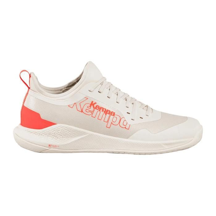 Chaussures indoor enfant Kempa Kourtfly - beige/rouge fluo Chaussures indoor enfant Kempa Kourtfly - beige/rouge fluo