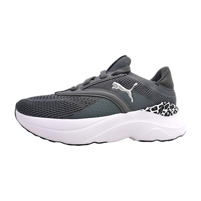 Femmes Puma chaussure à lacets sportive Softride Mayve Animal Wns Textile Lacets Plat - dk gris/argent