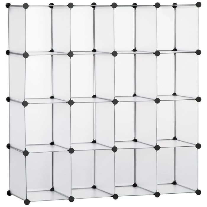 Dimensions 32x125 cm design solide et sécurisé étagère avec espaces de rangement en plastique couleur blanc