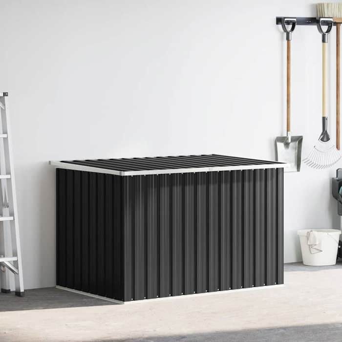 Soldes d’automneAnthracite Meuble Coffre de jardin - Boîte de rangement de jardin - Anthracite - 149x99x93cm 9375065112978