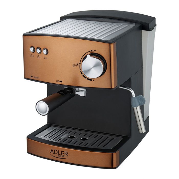 Machine à café cafetière expresso Adler AD 4404cr 15 bars 850W Cuivre - Adler