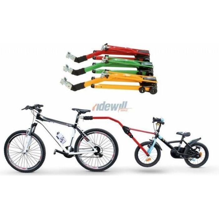 Système de remorquage de vélo enfant rétractable, connecteur d'attelage de  remorque de vélo, corde de remorque de vélo de montagne extérieure,  compatible avec n'importe quel vélo