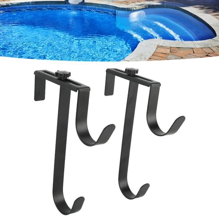 ENSEMBLE CROCHET POTEAU de Piscine Cintre Accessoires Piscine Poteaux T