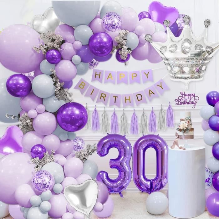 Carte anniversaire 30 ans femme mauve pailleté et fond tons violet fait  main - Un grand marché