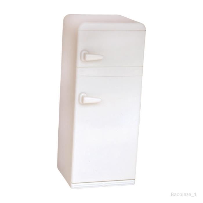 Mini réfrigérateur en bois pour maison de jouets poupee - SURENHAP