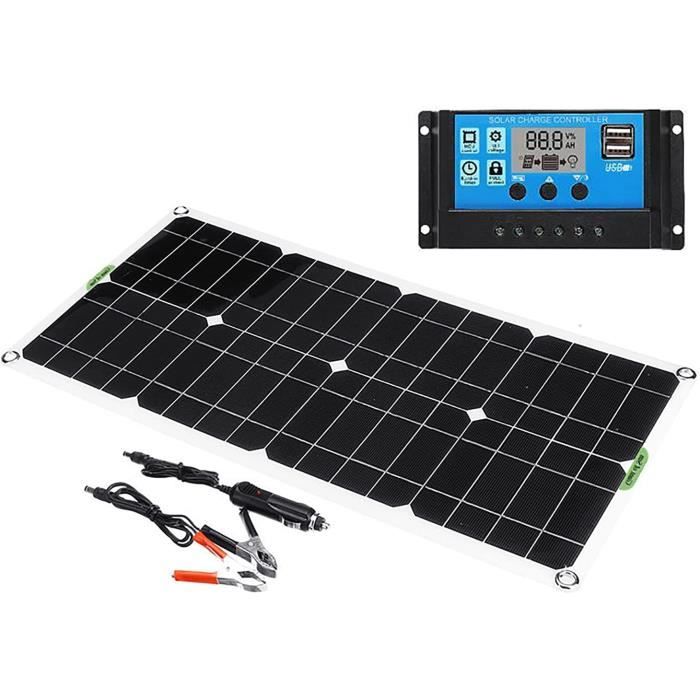 Kit Panneau Solaire JES - 70W 12V - Portatif Pour Batterie - Neuf