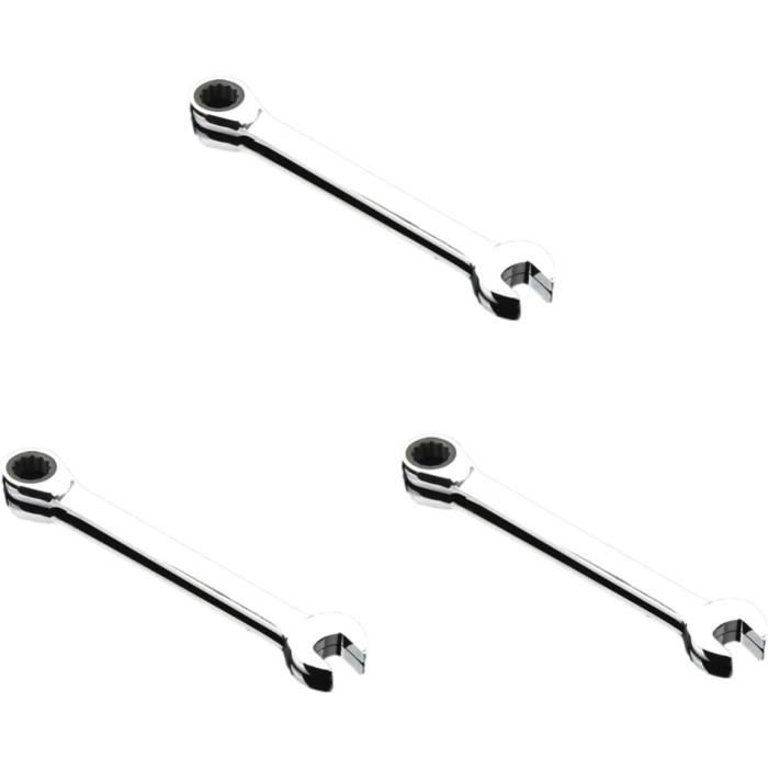 Clé à Double Tête 10 Mm – Acier Poli – Pour Usage Maison Et Atelier – Outil Polyvalent Robuste - 6