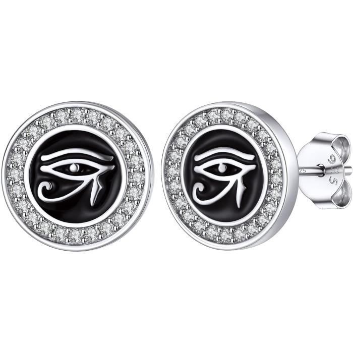 Jewebella Bijoux JeweBella 5 Paires Clou D'oreille En Argent 925 Pour Femme Homme Boucle Boucle D'oreille Enfant Fille