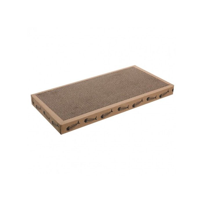 MON AMI LUKI - GRIFFOIR CARTON DOUBLE - NATUREL - CHAT - 49X24X4CM