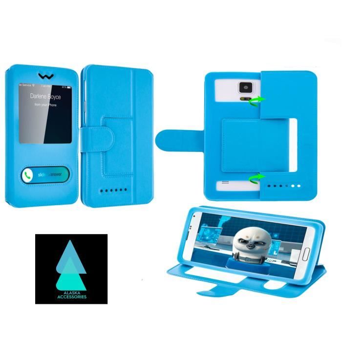 Coque Pour Konrow TOUCH55 Plus Avec Protecteur écran Trempé 9H - Support Bague 360° + PC Et Silicone - Protection Renforcée