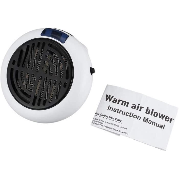 Chauffage Soufflant Chauffage Électrique 900W Hiver Chaud Chauffage Domestique Rapide Contrôle