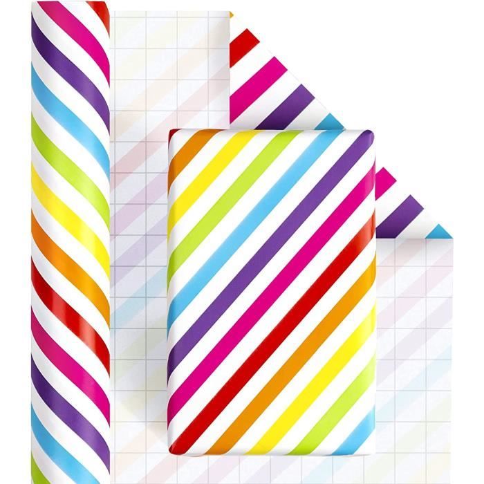 Rouleaux De Papier Cadeau Kraft - 43,2 cm X 3,05 m Par Rouleau, 4