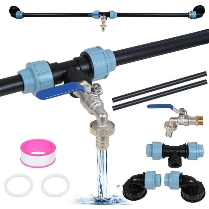 Adaptateur De Réservoir IBC S60x6 - Sortie 20/25/32 Mm, Filetage BSPF - Pour Raccordement Tuyau D'arrosage, Récupération D'eau - 7