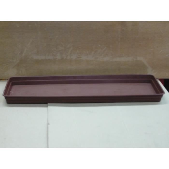 Soucoupe Rectangulaire Plantes Extérieur Decorspace - 80cm Anthracite - Résistante UV Et Gel