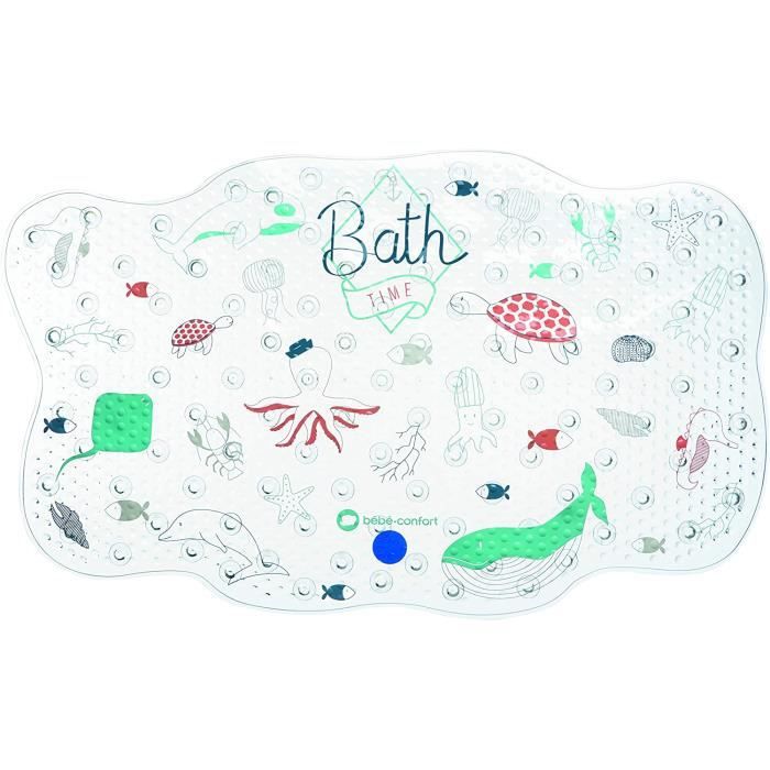 Baignoires et sièges de bain Bébé Confort 3107202600 Tapis de Bain Antidérapant pour Bébé-Enfant Water World Bleu 61319