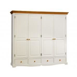 Grande Armoire Penderie Blanche Et Miel Achat Vente Armoire De Chambre Grande Armoire Penderie Bla Soldes Sur Cdiscount Des Le 20 Janvier Cdiscount