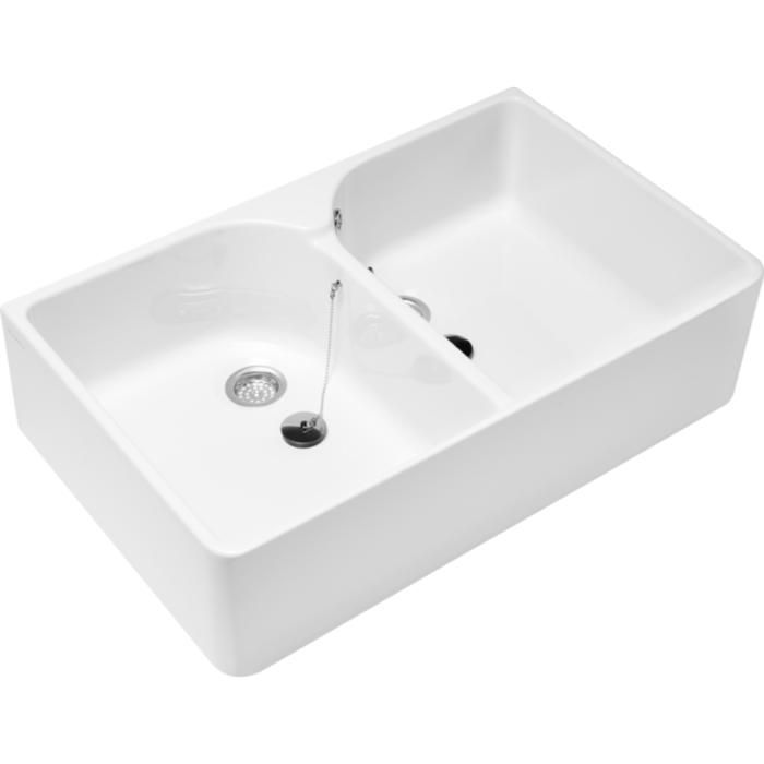 Evier VILLEROY & BOCH Timbre d'office 79 5 x 50 Céramique deux bacs