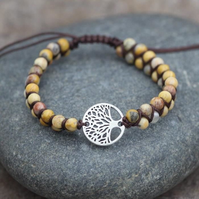 Bracelet Arbre De Vie En Perles d'Amazonite