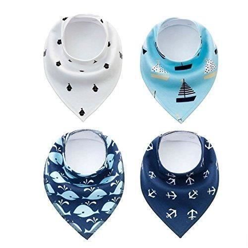 Bavoirs Bebe Impermeables Coton Bandana Pour Enfant Bebe Fille Garcon 0 A 36 Mois 4pcs Achat Vente Bavoir Soldes Cdiscount
