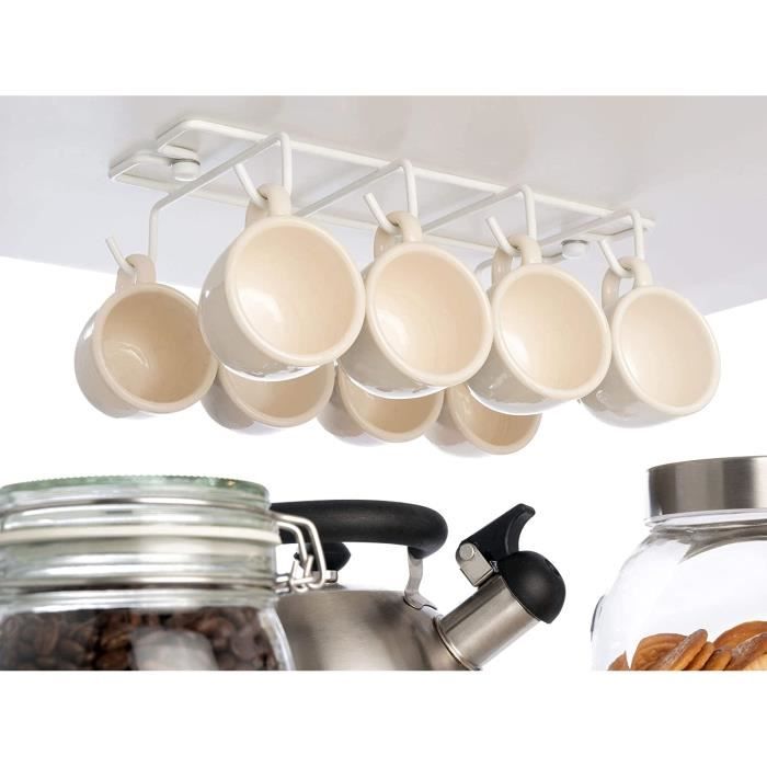 CCYKXA 2 Pièces Porte Tasse Suspendu, Crochet Sous Placard Cabinet CCYKXA 2 Pièces Porte Tasse Suspendu, Crochet Sous Placard Cabinet