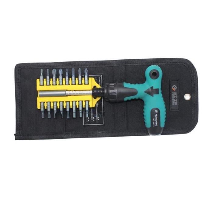 Coffret de tournevis BGS Technic tournevis a cliquet articule 1 porte