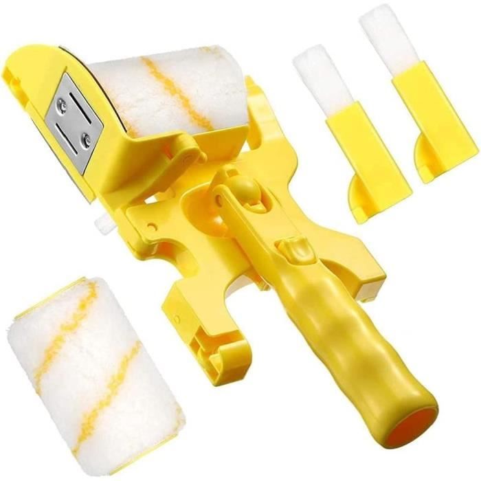 Lot De 10 Rouleaux De Peinture - Avec Manche En Caoutchouc - Pour Travaux De Peinture Et De