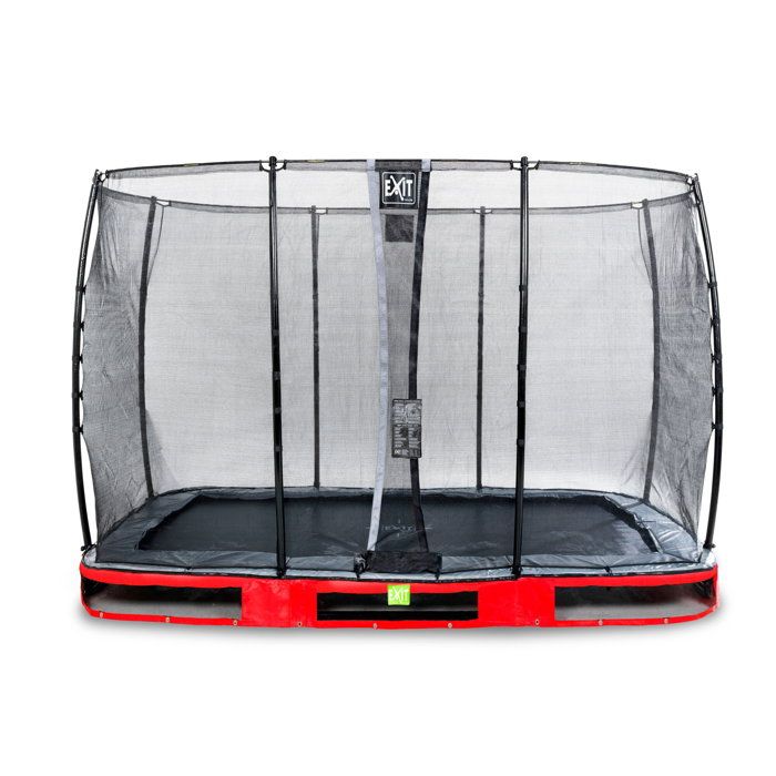 Trampoline EXIT Elegant Ground Rectangulaire 214x366   Filet de ...