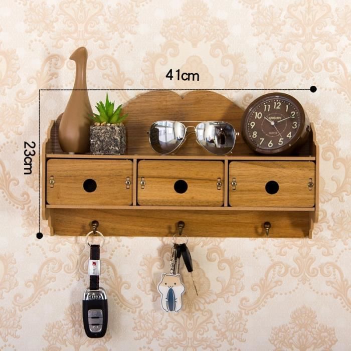 Threehoney Boîte en bois en forme de maison