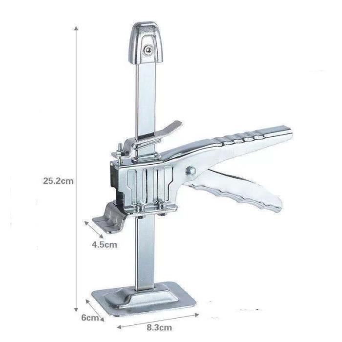 Cric à Bras Manuel - 2 Pièces, Capacité 160-220 Kg, Réglage Lent/rapide - Pour Portes, Meubles, Carrelage - 7