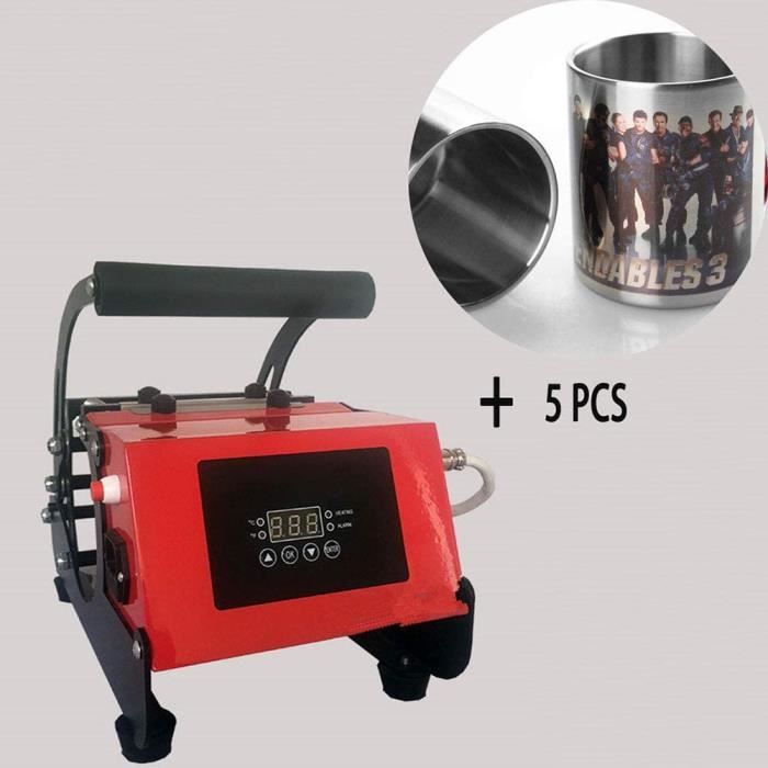 Élément Chauffant Pour Presse à Mug 220V | Plaque En Aluminium Avec Gel De Silicone | Transfert Thermo Sur Tasses (325 Ml)
