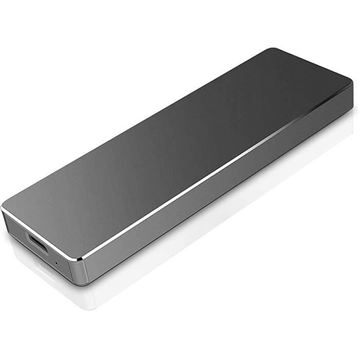 Disque Dur Externe Portable 2 To - USB 3.1 - Résistant Aux Chocs Et étanche - Pour PC, Mac, TV - Noir