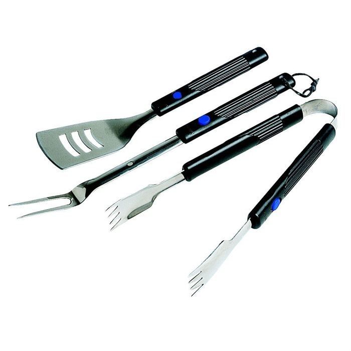4pc Bois noir BBQ Tool Set Barbecue Cuisson Ustensiles de Cuisine Pince à Barbecue Fourche Spatule 4pc Bois noir BBQ Tool Set Barbecue Cuisson Ustensiles de Cuisine Pince à Barbecue Fourche Spatule