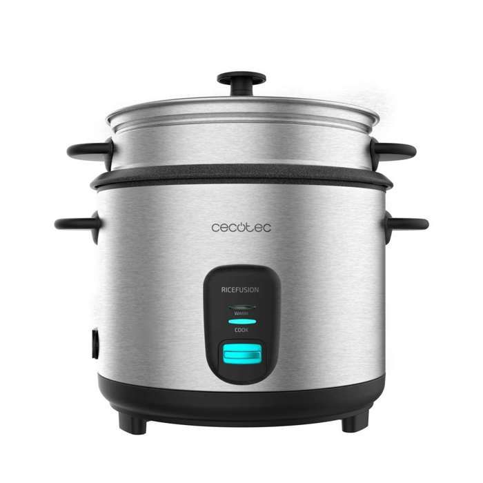 Cecotec Cuiseur à riz RiceFusion 7000 Inox. 700 W capacité 18 Litres 10 portions acier inoxydable et couvercle en verre. Cecotec Cuiseur à riz RiceFusion 7000 Inox. 700 W capacité 18 Litres 10 portions acier inoxydable et couvercle en verre.