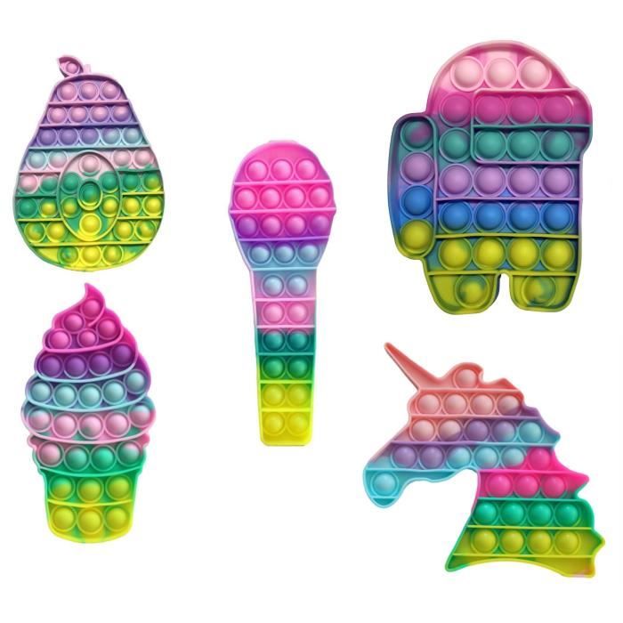 Plstod Pop It, Fidget Toys, Push Pop Bubble Sensory Toy, Silicone