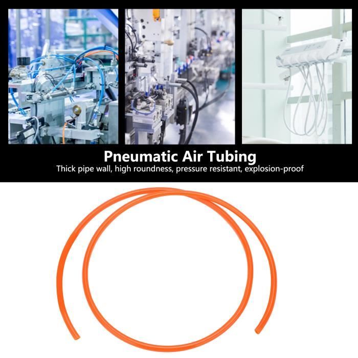 Tuyau Air Comprimé 15 M Noir - 9.5x15 Mm, Pression éclatement 900 PSI, Avec 5 Connecteurs Et Raccord Rapide
