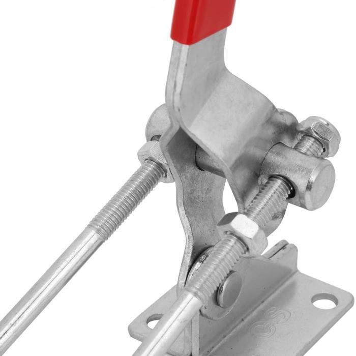 Verrou à Bascule Ressort Acier Inox 304 - Loquet Robuste Avec Cylindre Et 2 Clés Pour Boîte, Armoire, Outil